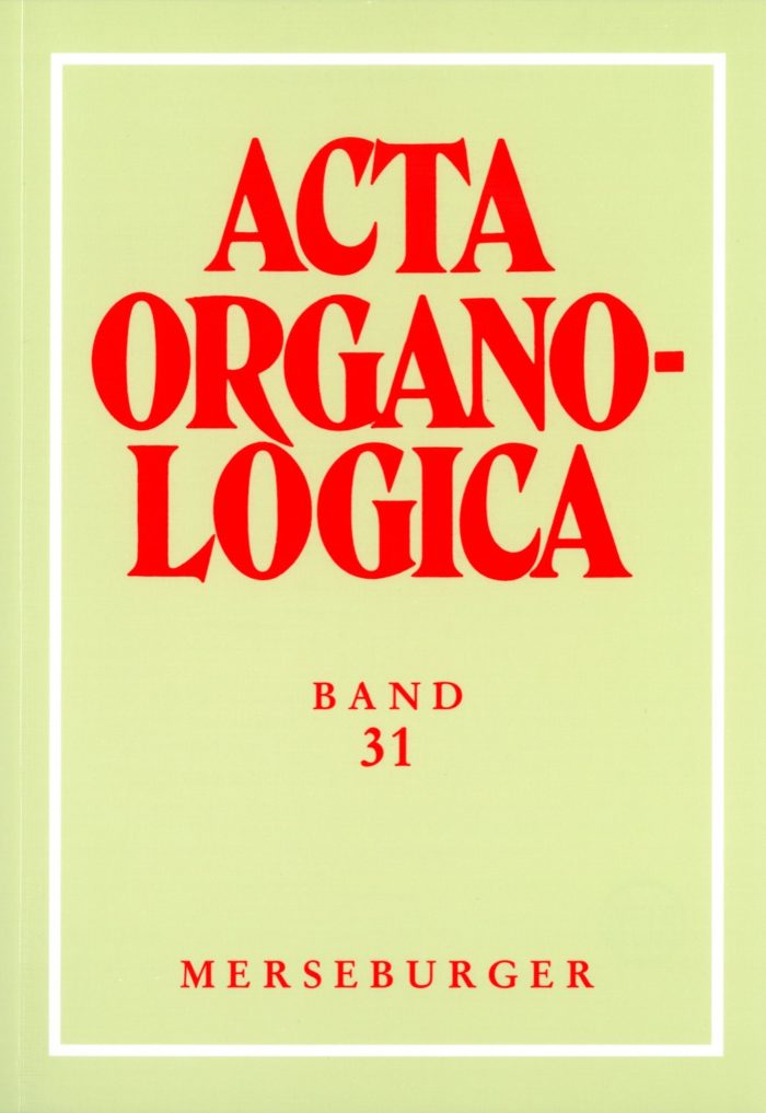 Acta Organologica - Bd 31